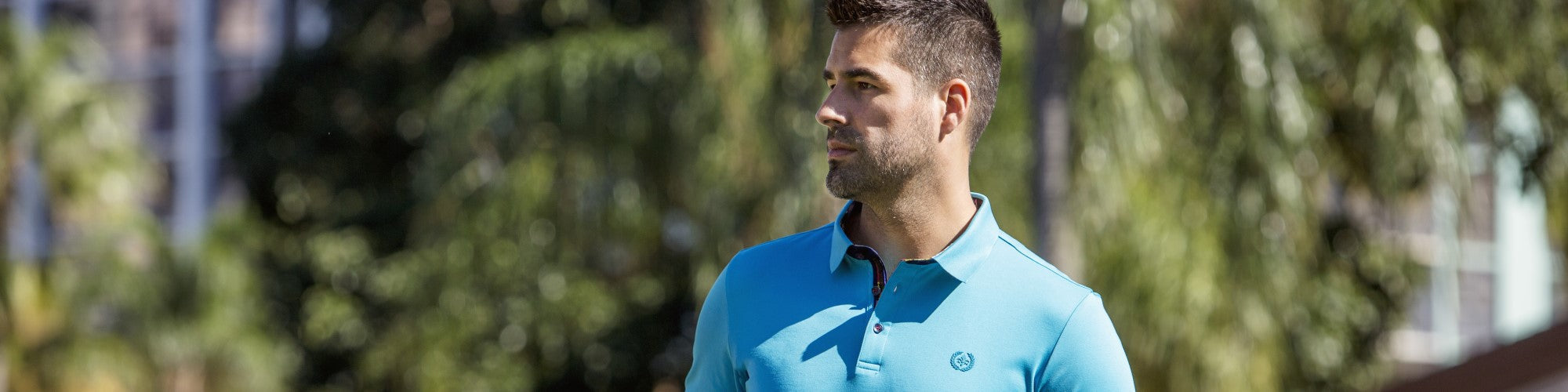 Nouveau polo d'au noir, le eagle turquoise, parfait pour l'été qui s'envien