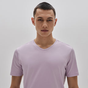 T-Shirt col v pour homme par Robert Barakett | 23336V/Georgia Rose Clair/Light Pink| Machemise.ca, vêtements mode pour hommes