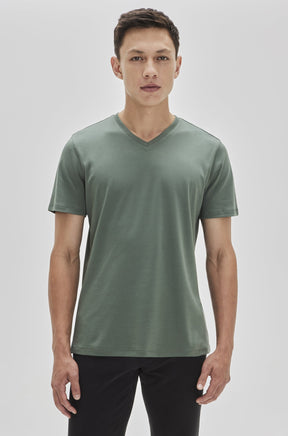 T-Shirt col-V pour homme par Robert Barakett | Georgia 23336V WILLW | Machemise.ca, vêtements mode pour homme et femme