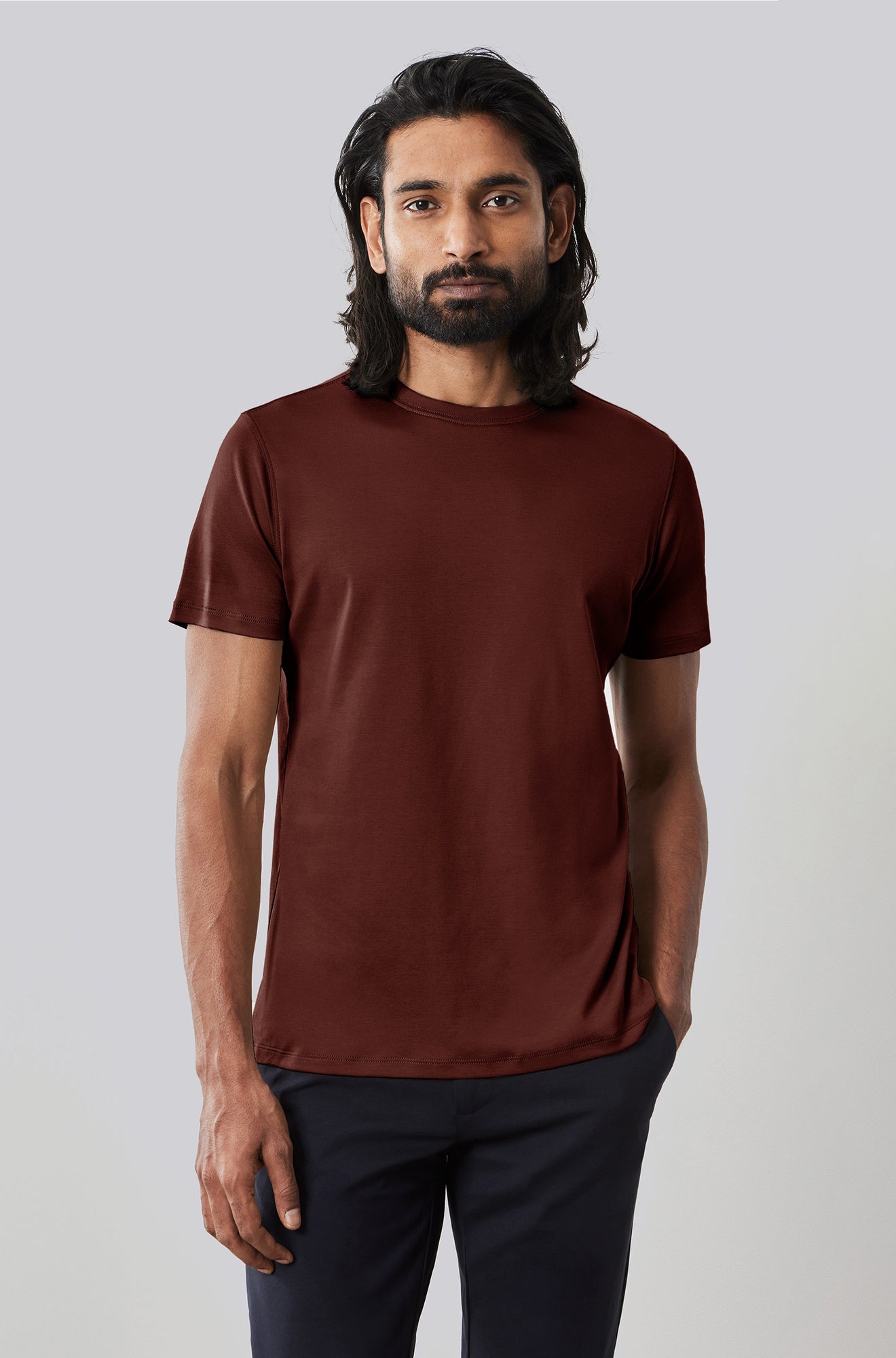 T-Shirt pour homme par Robert Barakett | Georgia 23336 Rouge Foncé | Machemise.ca, vêtements mode pour hommes