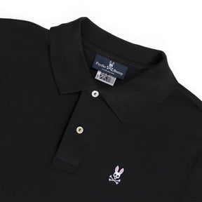 Polo pour homme par Psycho Bunny | Classic B6K001ARPC Noir | Machemise.ca, vêtements mode pour hommes