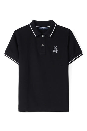 Polo pour homme par Psycho Bunny | Lenox B6K138B200 Noir | Machemise.ca, vêtements mode pour hommes