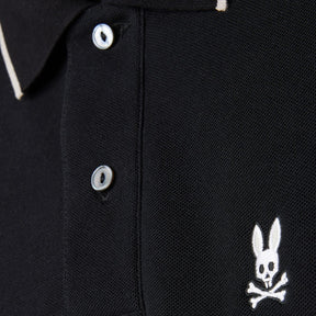 Polo pour homme par Psycho Bunny | Cambridge B6K500D200 Noir | Machemise.ca, vêtements mode pour hommes