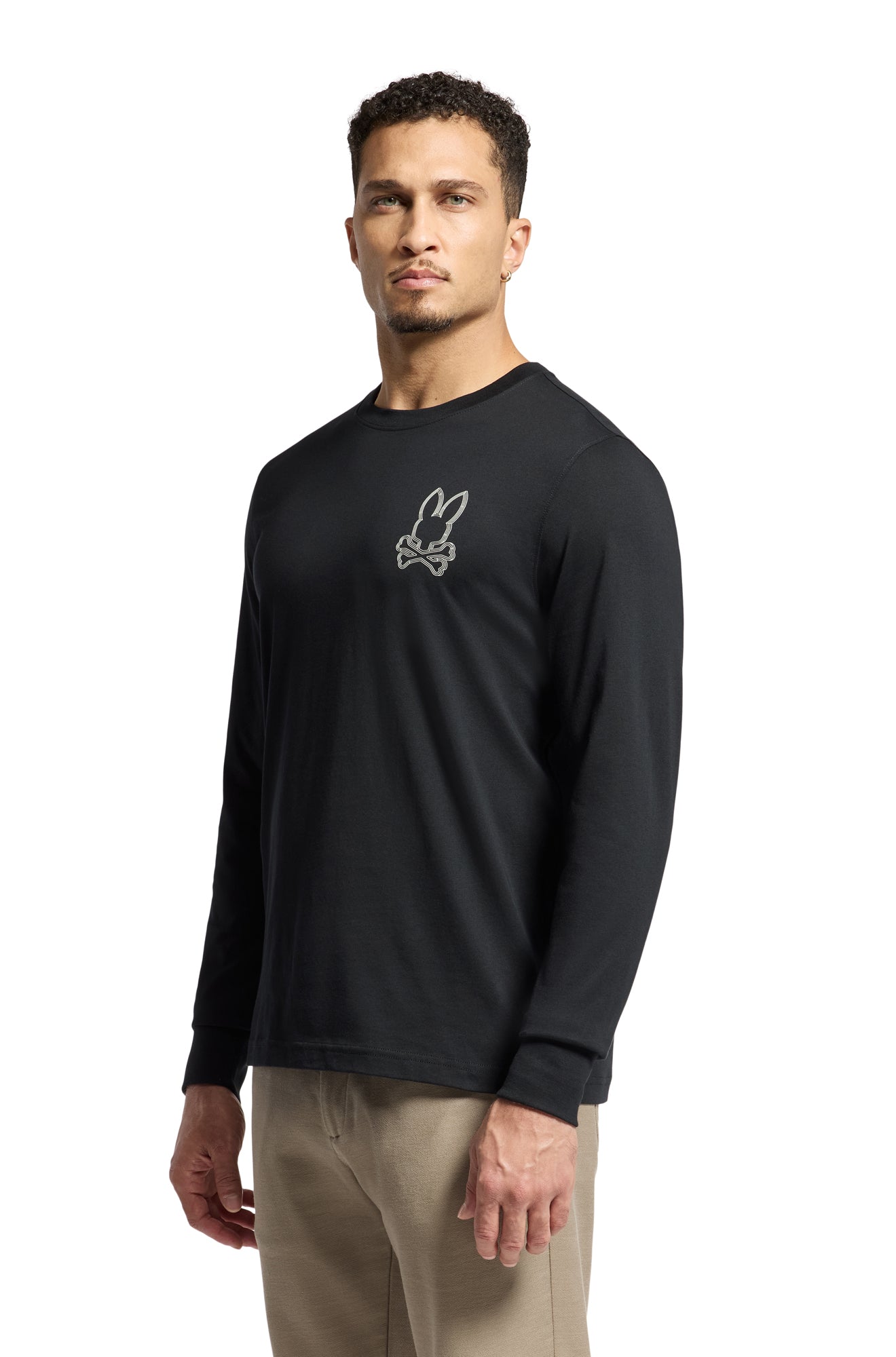 Chandail manches longues pour homme par Psycho Bunny | Monarch/B6T217E200 Noir | Machemise.ca, inventaire complet de la marque Au Noir