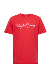 T-Shirt pour homme par Psycho Bunny | Genesee/B6U112E200 Rouge Clair | Machemise.ca, inventaire complet de la marque Au Noir