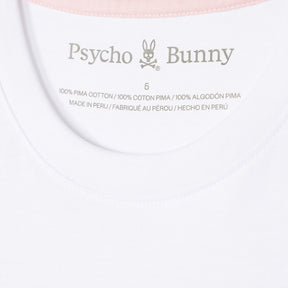 T-Shirt pour homme par Psycho Bunny | Leonard B6U609C200 Blanc | Machemise.ca, vêtements mode pour hommes