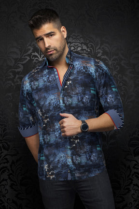 Chemise manches longues pour homme par Au Noir | BRICE Turquoise | Machemise.ca, inventaire complet de la marque Au Noir