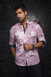 Chemise manches longues pour homme par Au Noir | FLORIANI Rose | Machemise.ca, inventaire complet de la marque Au Noir