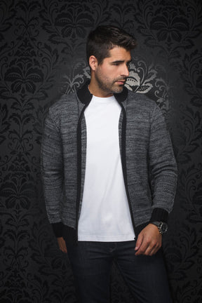 Veste en laine mérino pour homme par Au Noir | KOSKI Gris | Machemise.ca, inventaire complet de la marque Au Noir