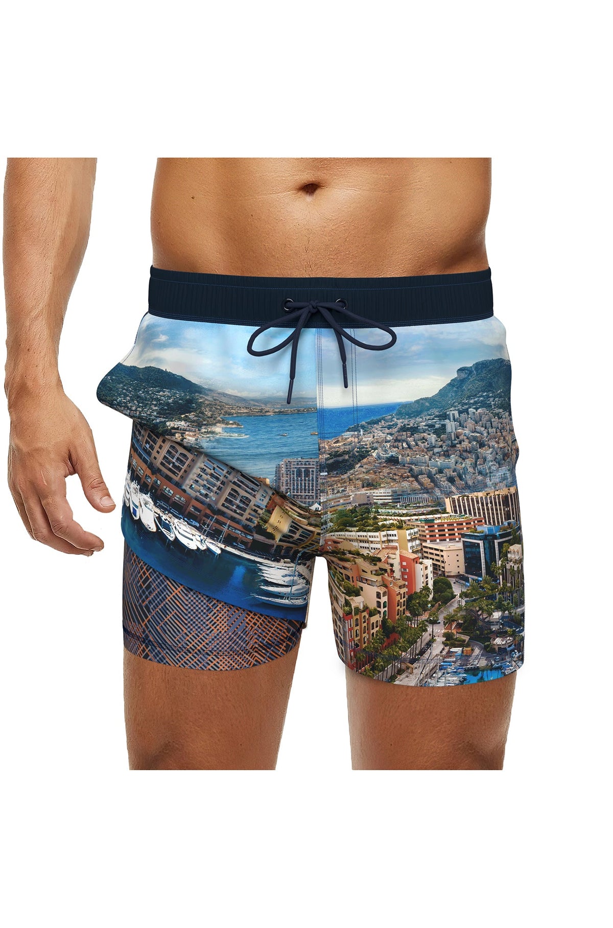 Short maillot de bain assortie pour homme par Au Noir | MONACO-B Marine | Machemise.ca, inventaire complet de la marque Au Noir