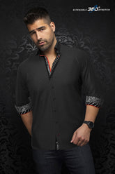 Chemise manches longues en Knit pour homme par Au Noir | SAUTOR Noir | Machemise.ca, inventaire complet de la marque Au Noir