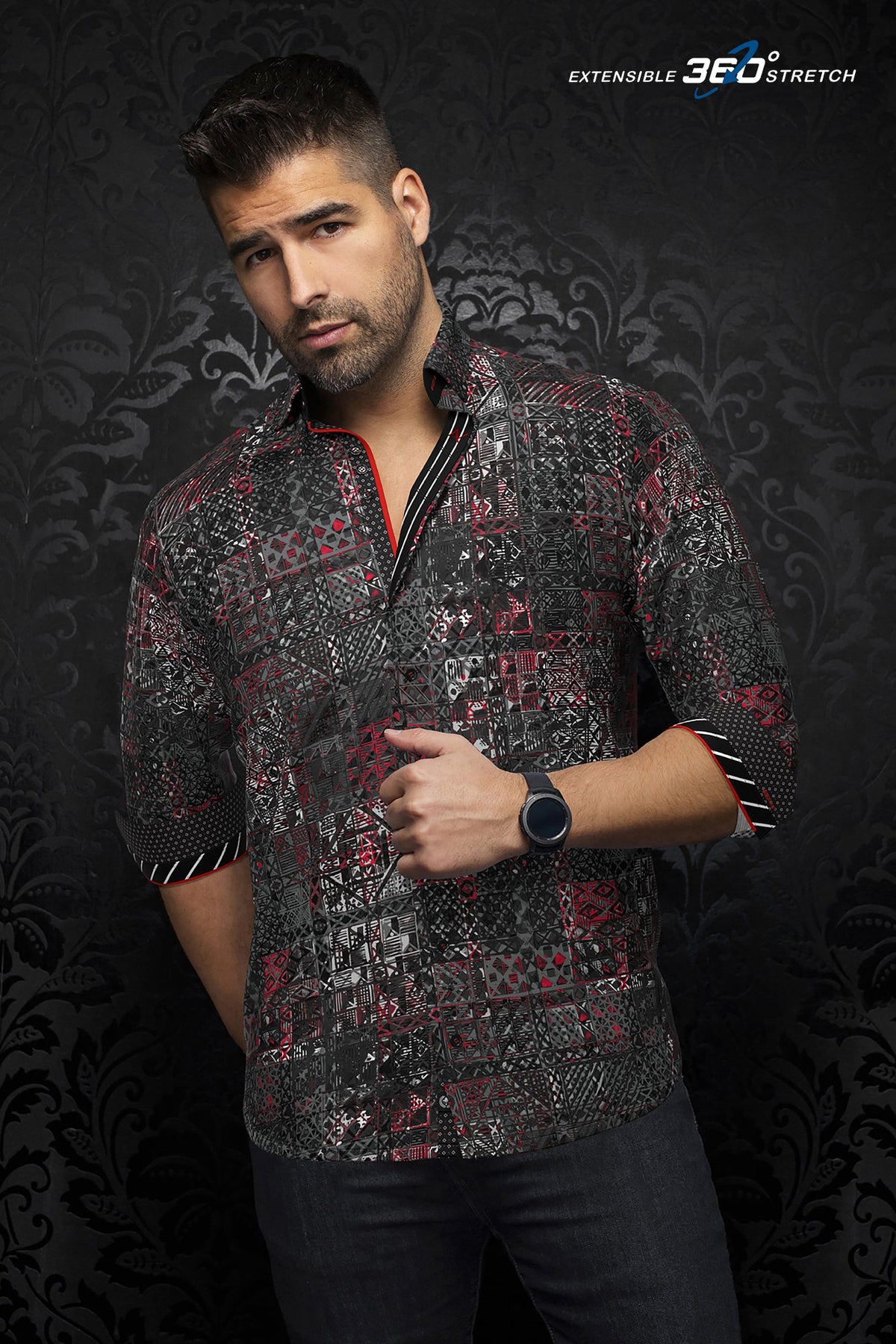 Chemise manches longues en Knit pour homme par Au Noir | TURNER Noir | Machemise.ca, inventaire complet de la marque Au Noir