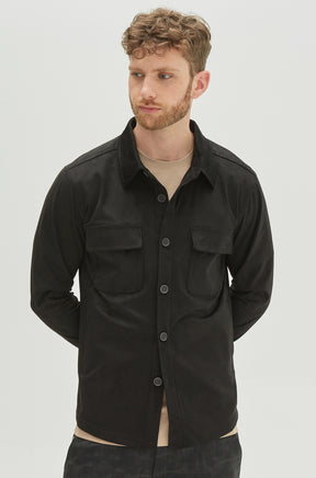 Chemise manches longues pour homme par Robert Barakett | Renoir RB21027 Noir | Machemise.ca, vêtements mode pour homme