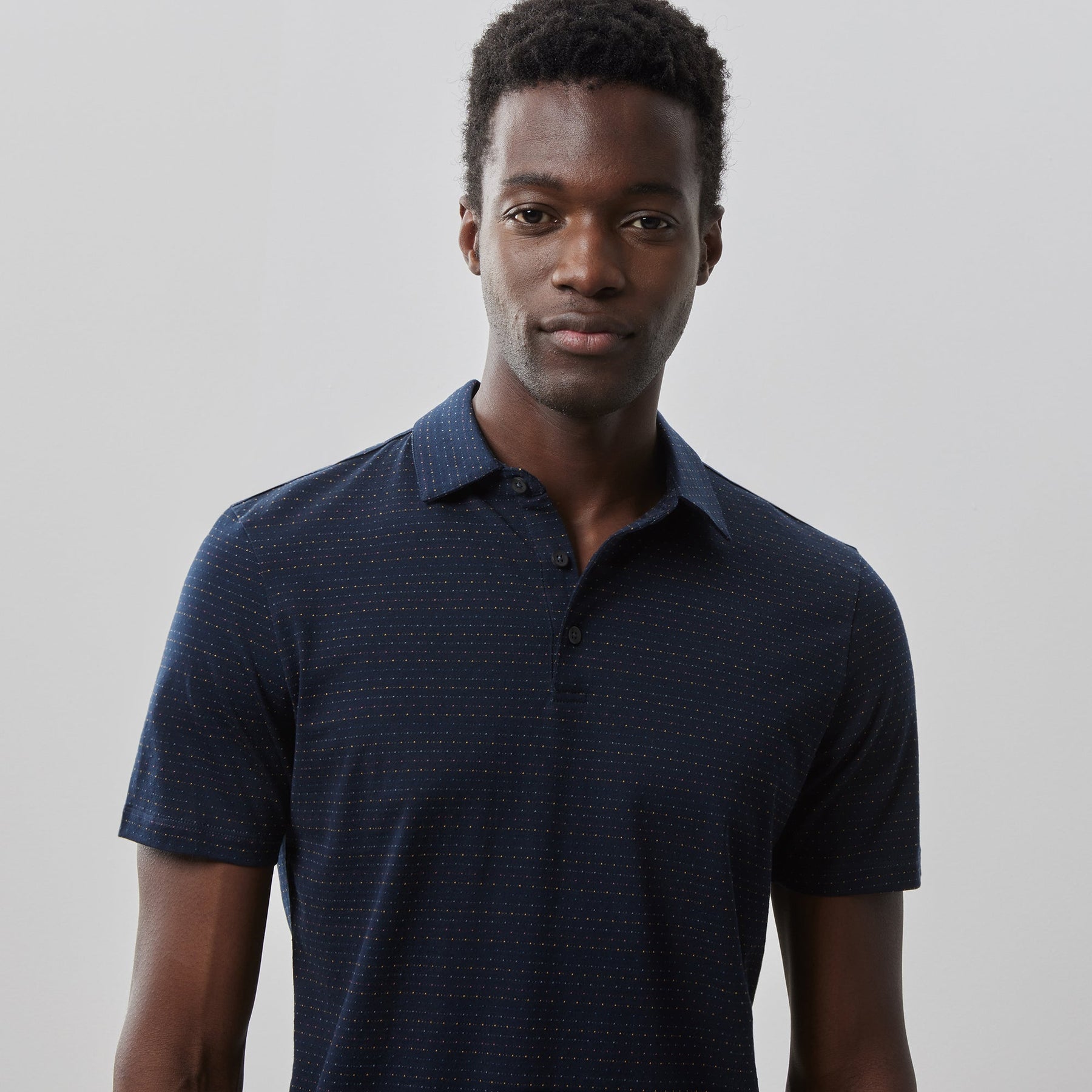 Polo pour homme par Robert Barakett | Poe RB41116 NAVY | Machemise.ca, vêtements mode pour hommes